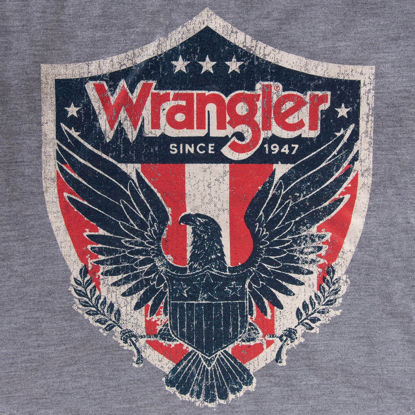 Wrangler Logo Graphic Tee Heather Grey