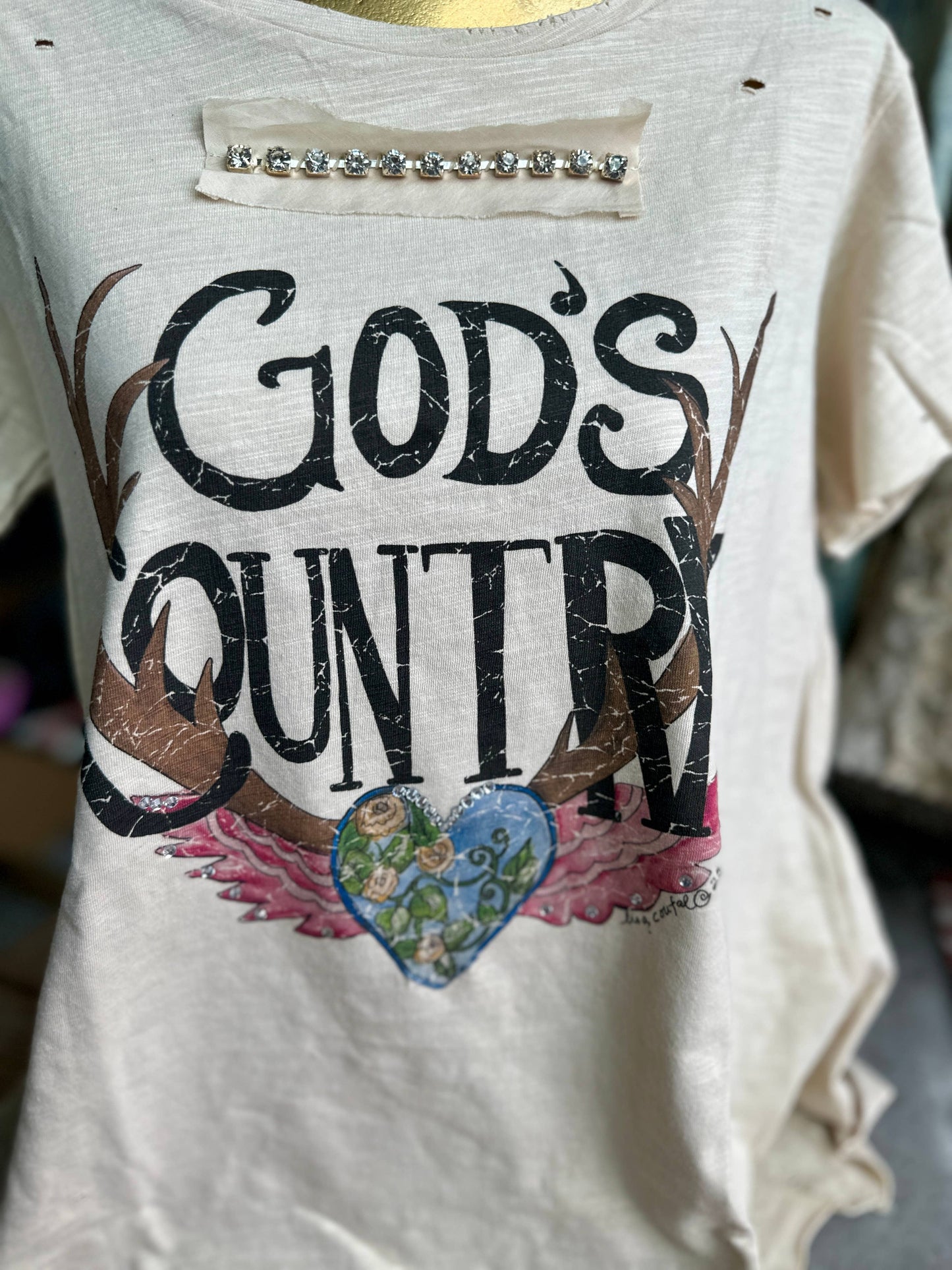 God's Country Tattered Shirt