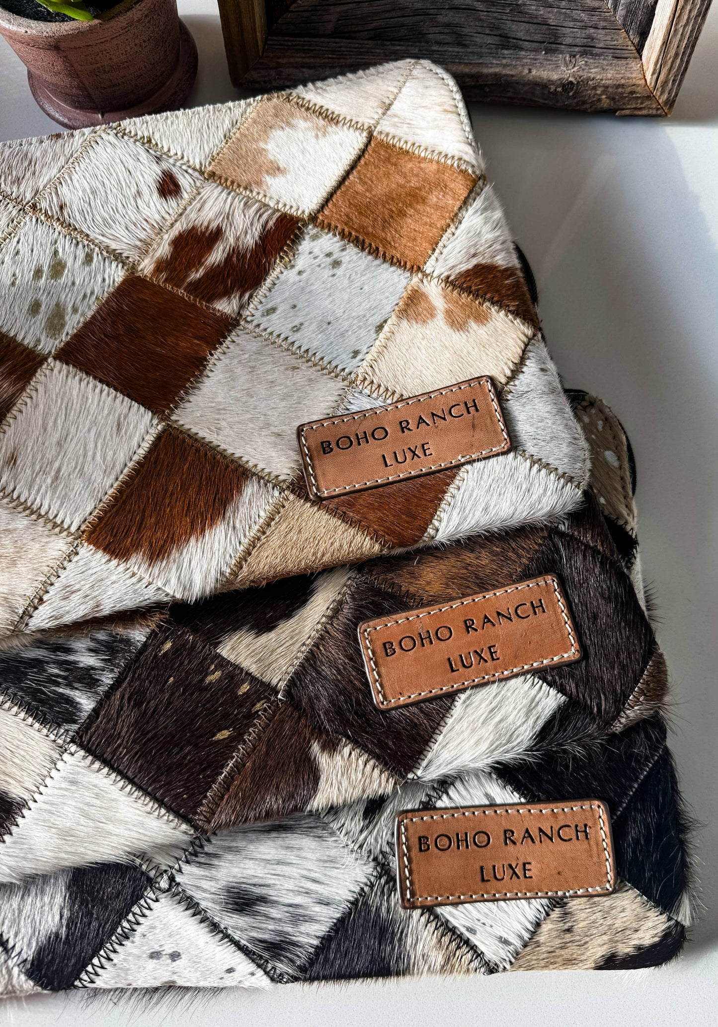 BOHO LUXE Leather Cowhide LAPTOP | Tech Sleeve
