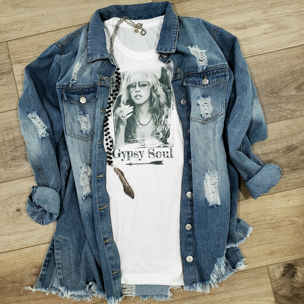 Gypsy Soul Retro Rock and Roll Graphic T