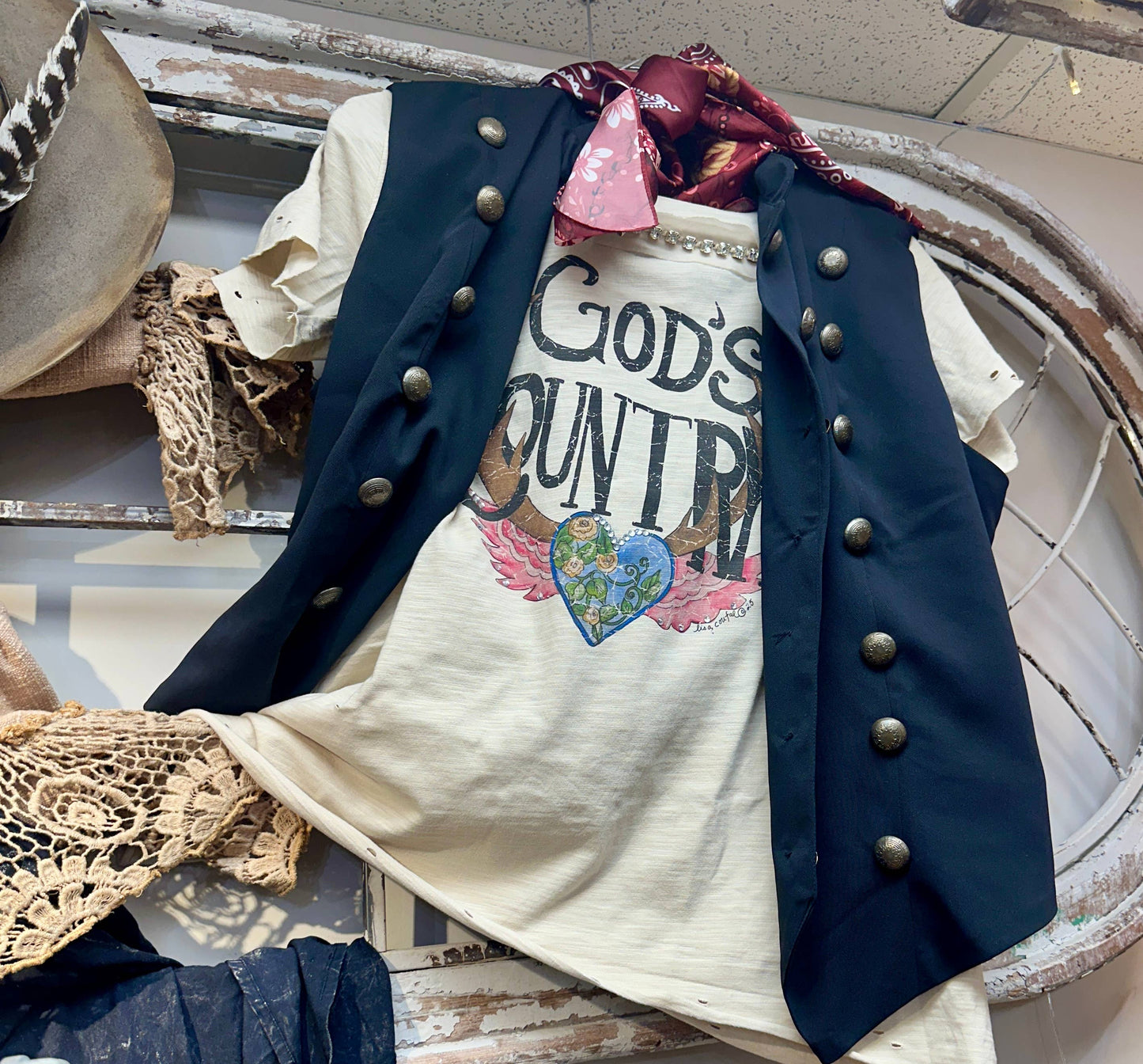 God's Country Tattered Shirt