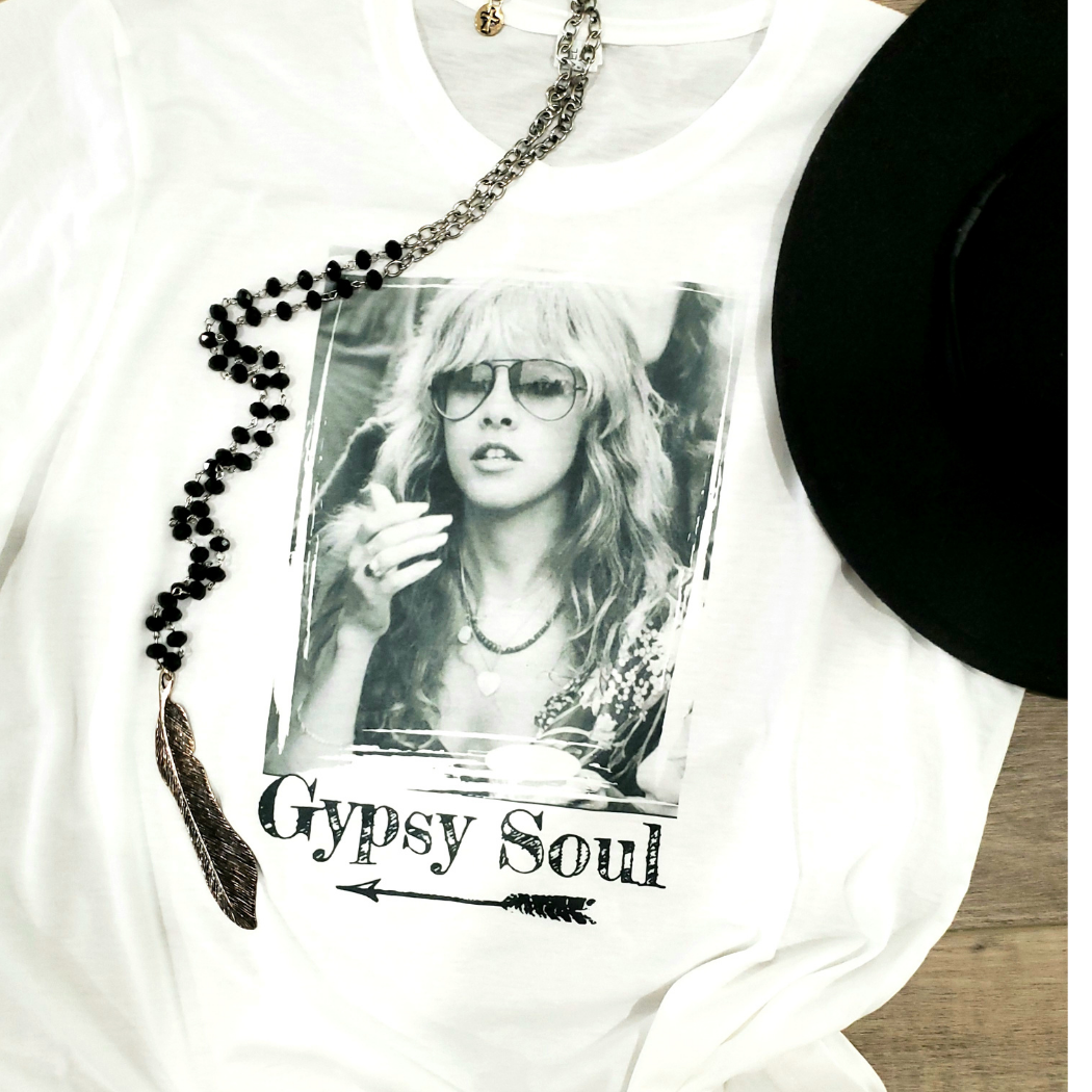 Gypsy Soul Retro Rock and Roll Graphic T
