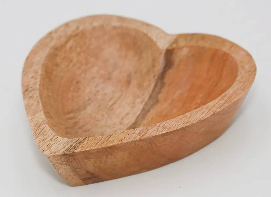 "FIERY HEART" Heart Dough Bowl Soy Candle: Polished Bowl (Stain Proof candle)