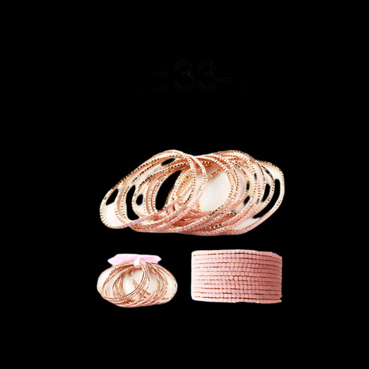 Rhinestone Stretch Bracelet: 12 - Pink Opal