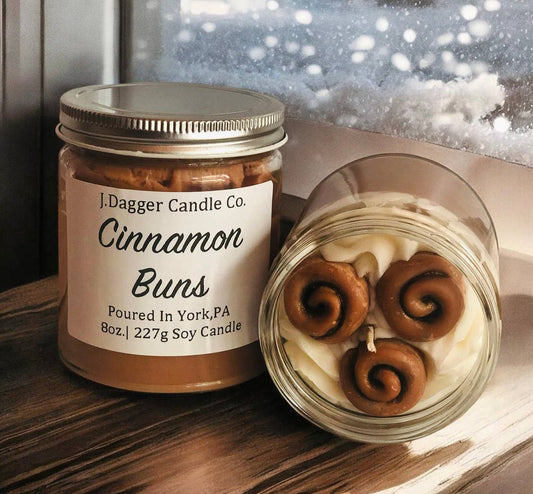 8oz. Cinnamon Buns Dessert Soy Candle