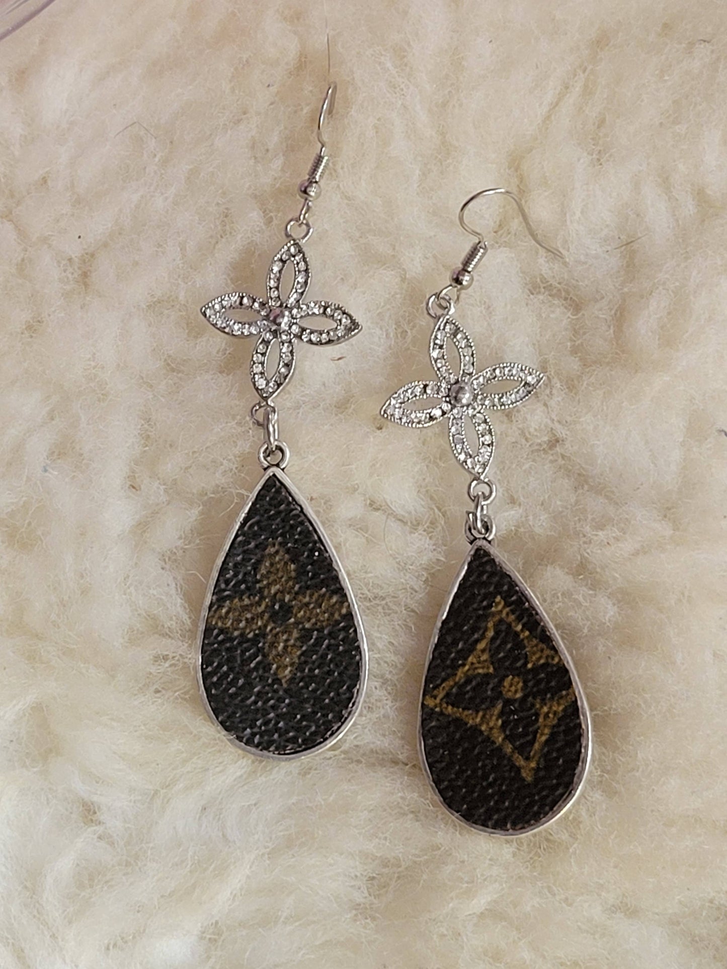 Upcycled LV Earrings - Dangle Design