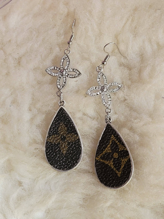 Upcycled LV Earrings - Dangle Design