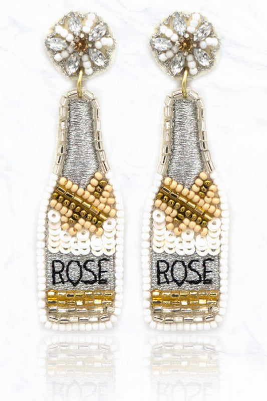 Champagne Rose Earrings