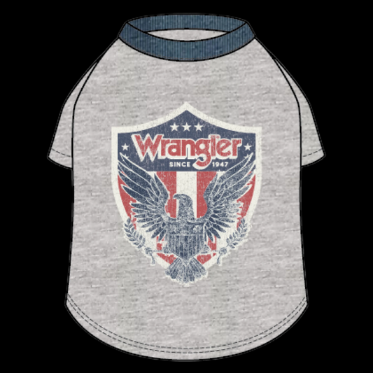 Wrangler Logo Graphic Tee Heather Grey