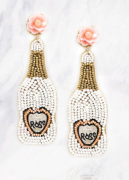 Rose Champagne Earrings