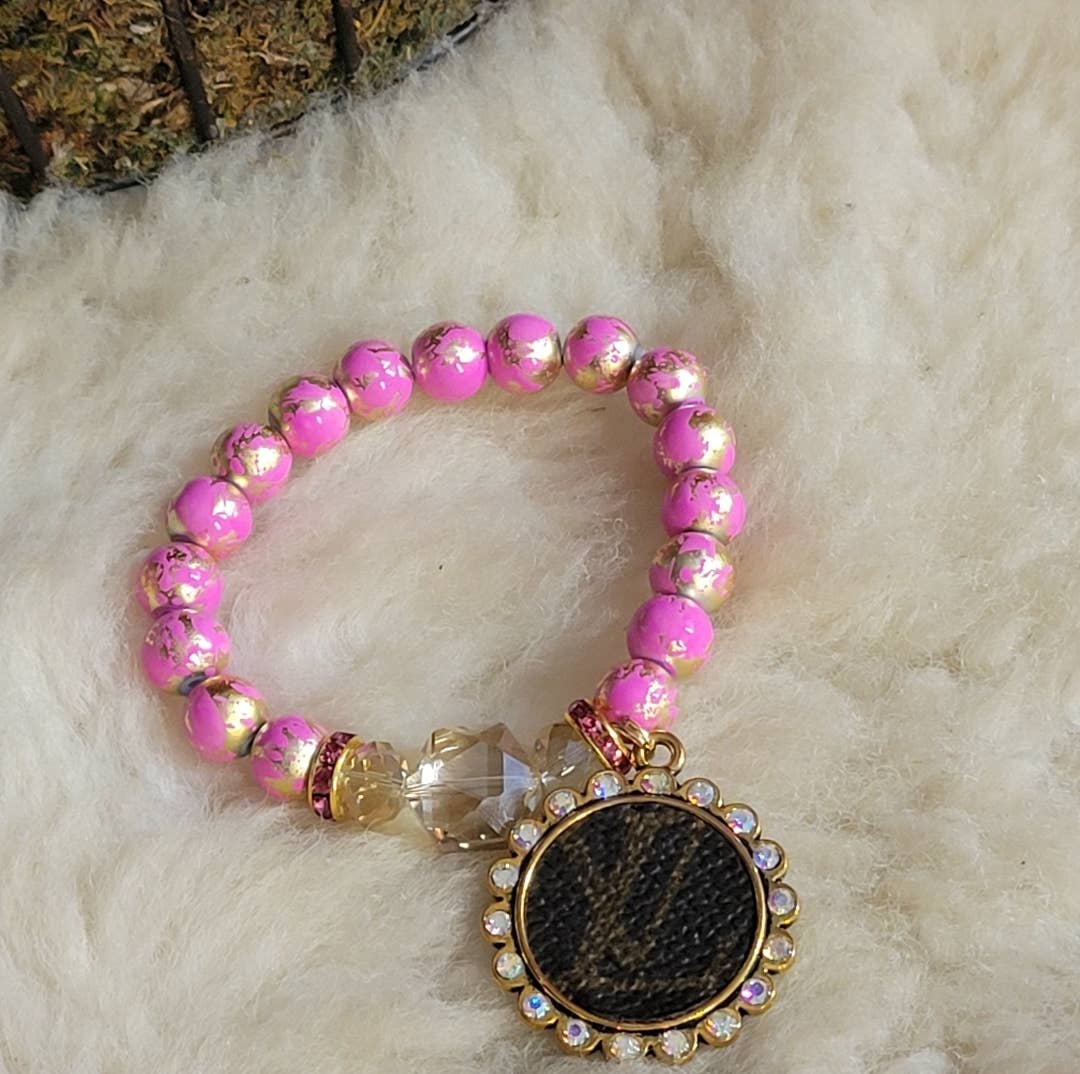 Upcycled LV Bracelet