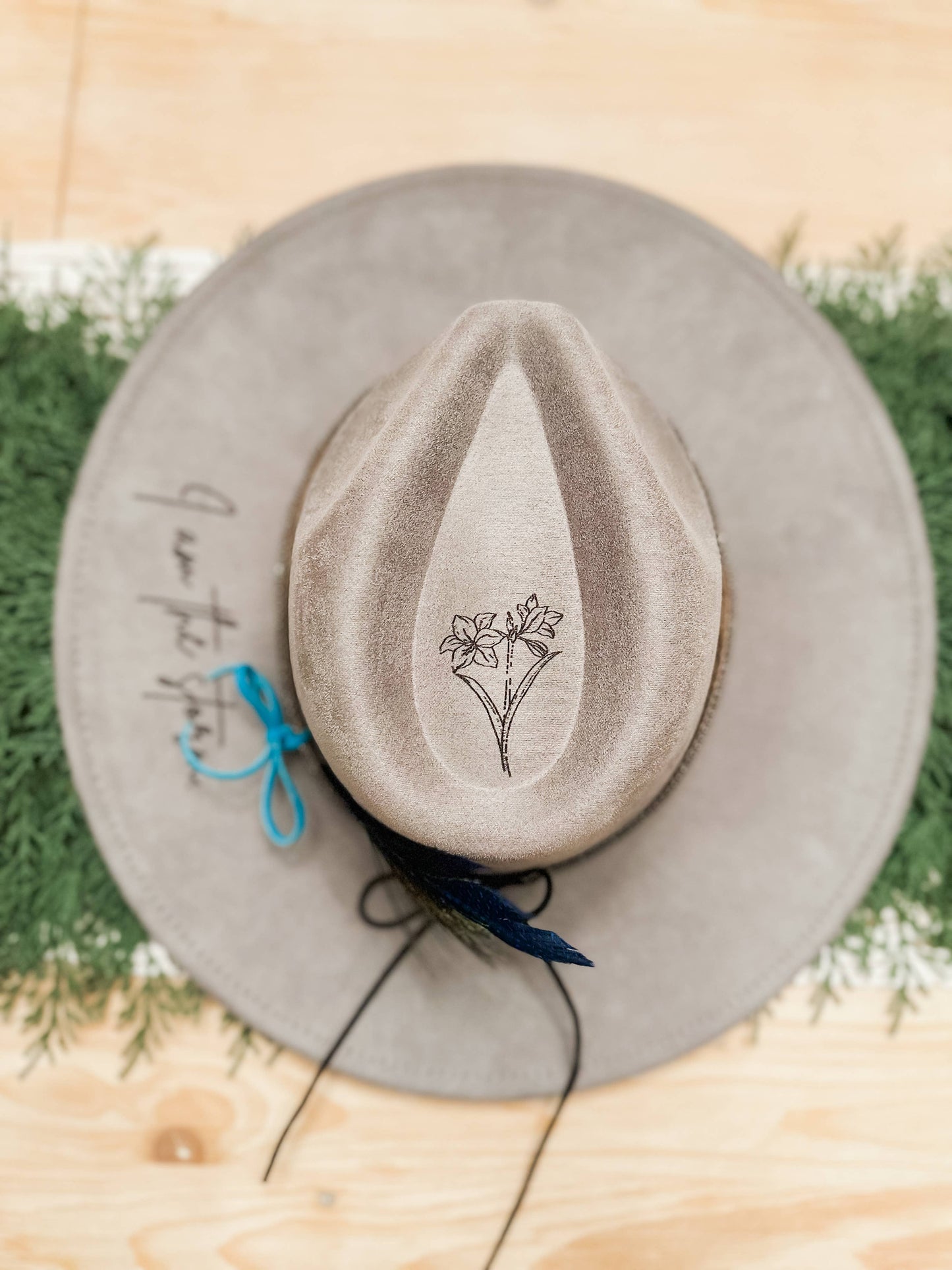 I am The Storm Burned Western Hat