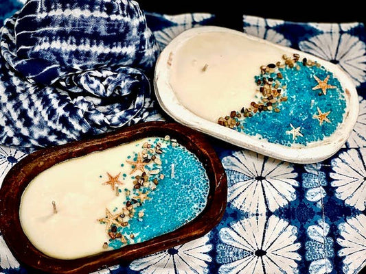 Paisley Duck BEACH Dough Bowl White