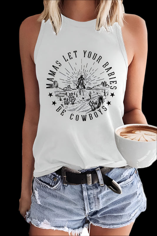 Mamas Let Your Babies Be Western Cowboys Tank