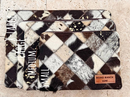 BOHO LUXE Leather Cowhide LAPTOP | Tech Sleeve