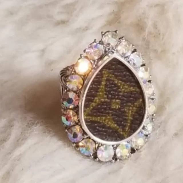 Authentic Upcycled LV Stretch Ring