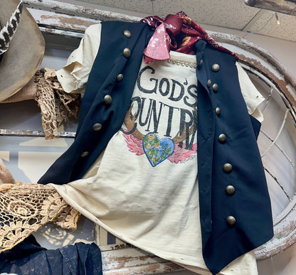 God's Country Tattered Shirt
